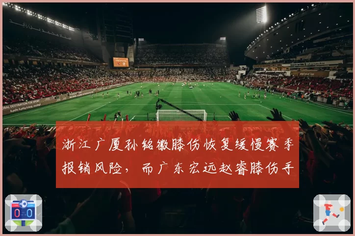 浙江广厦孙铭徽膝伤恢复缓慢赛季报销风险，而广东宏远赵睿膝伤手术成功如期复出